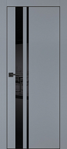 Товар Межкомнатная дверь PX-16 черная кромка с 4-х ст. Серый матовый